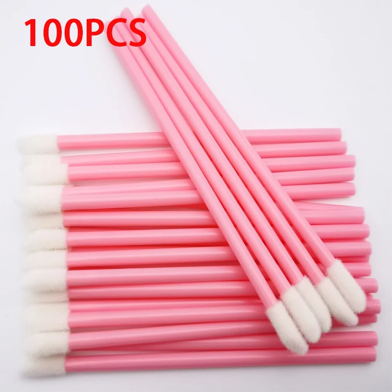 Eyelash Extension For Beginners - Disposable Lip Brush 100Pcs Eyelash Extension