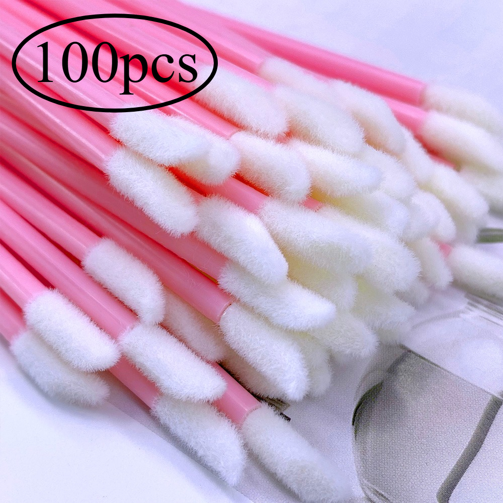 Eyelash Extension For Beginners - 100Pcs Disposable Lip Brush Eyelash Extension