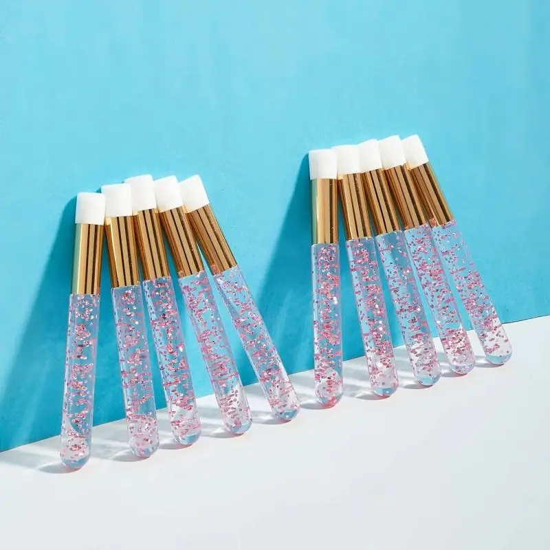 Eyelash Extension For Beginners - 10pcs Crystal Eyelash Extension Cleanser Brushes