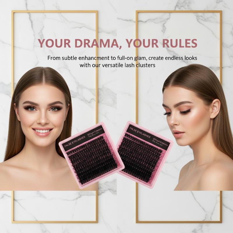 Eyelash Extension Equipment - 10Row 140 Clusters Fluffy Thick Lashes