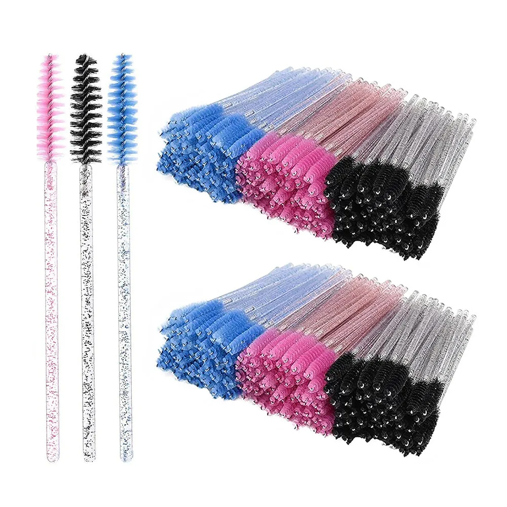Eyelash Extension For Beginners - 50pcs Eyelash Brushes Mascara Wands Applicator