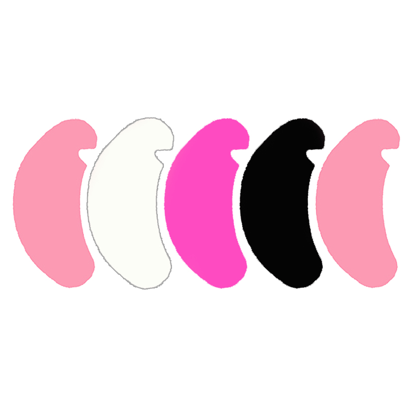 Eyelash Extension Eye Mask - 1Pair Reusable Eyelash Pads Silicone Stripe