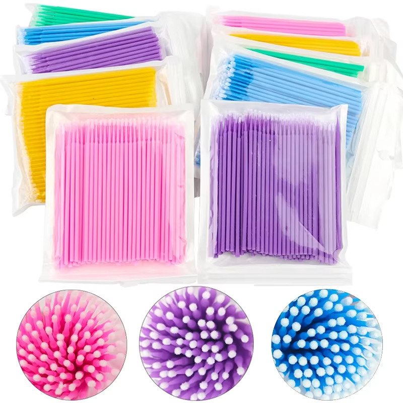 Eyelash Extension For Beginners - 100Pcs Eyelash Cleaning Brush Lash Extension