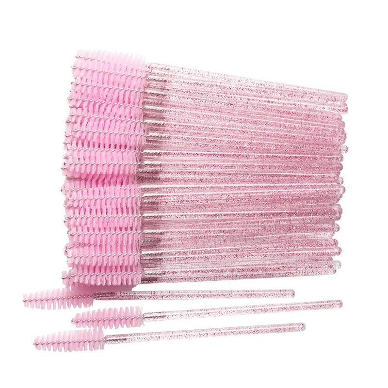 Eyelash Extension For Beginners - 50 Pcs Disposable Crystal Eyelash brush