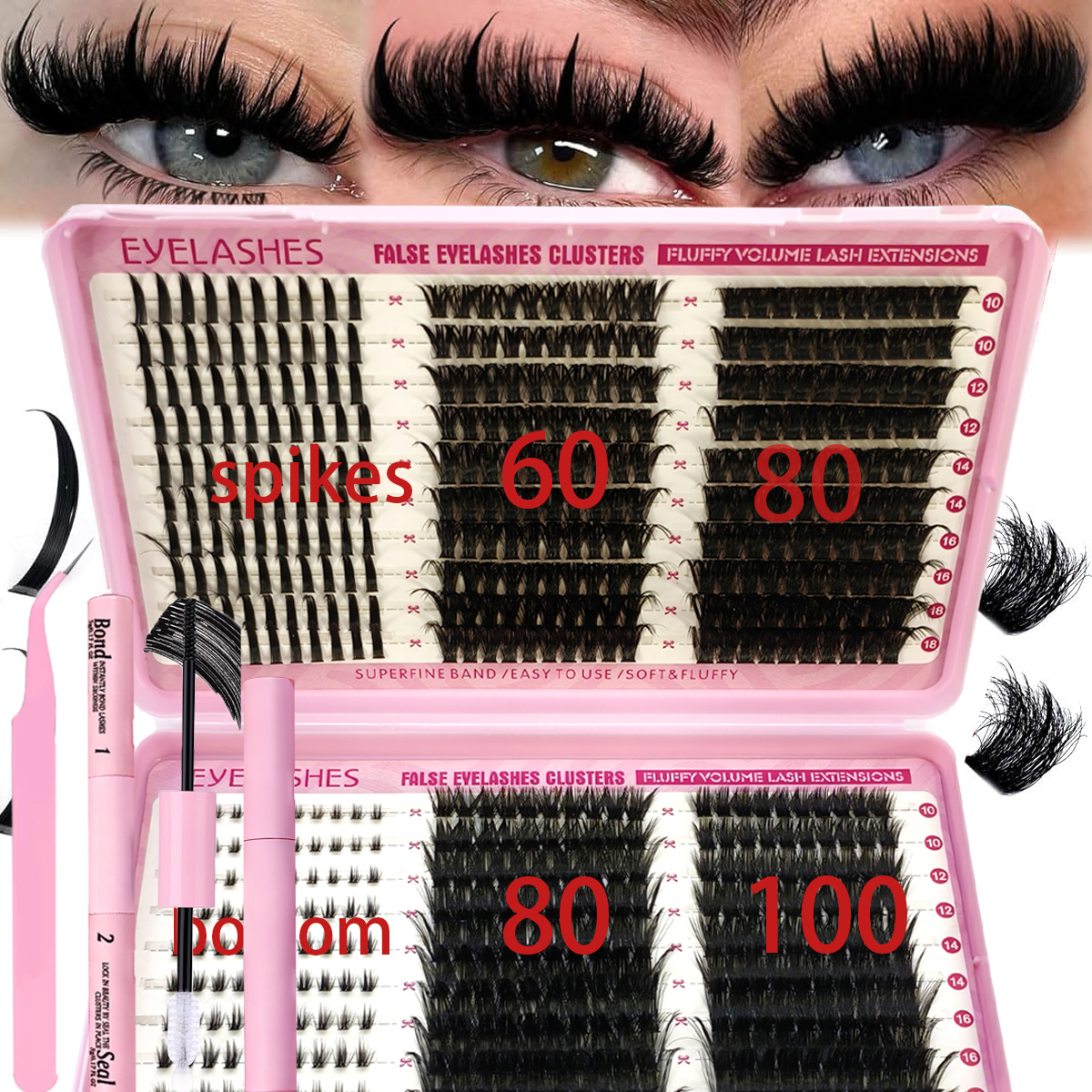 Eyelash Extension Equipment - 60row DIY Lash Extension Kit Clusters