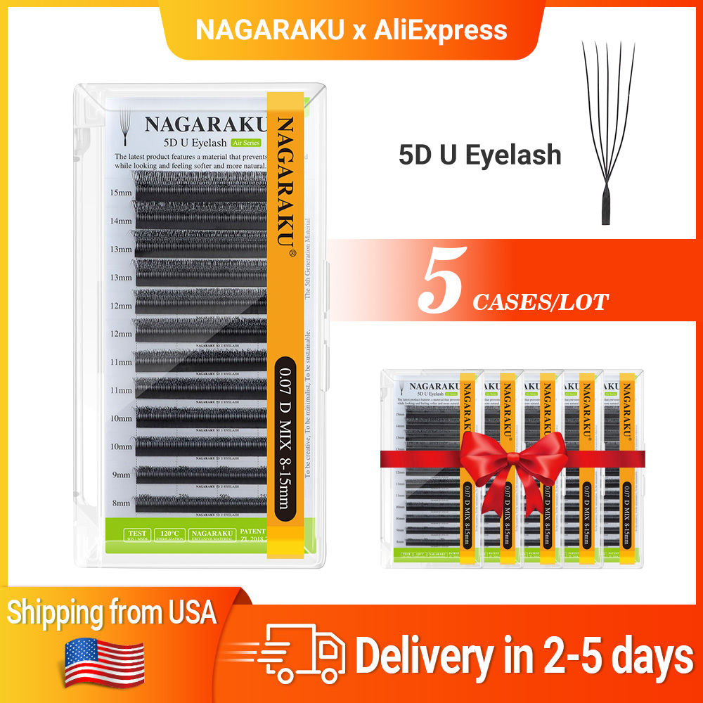 NAGARAKU Ship from USA 5cases  - Eyelash Extension Usa のレビューと価格