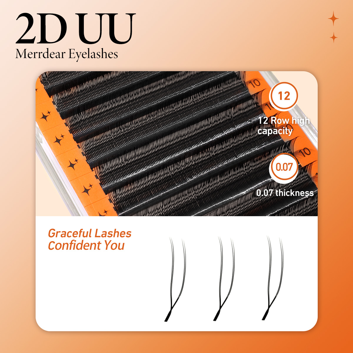 Merrdear YY U Shaped Eyelash E - Eyelash Extension Volume Styles のレビューと価格