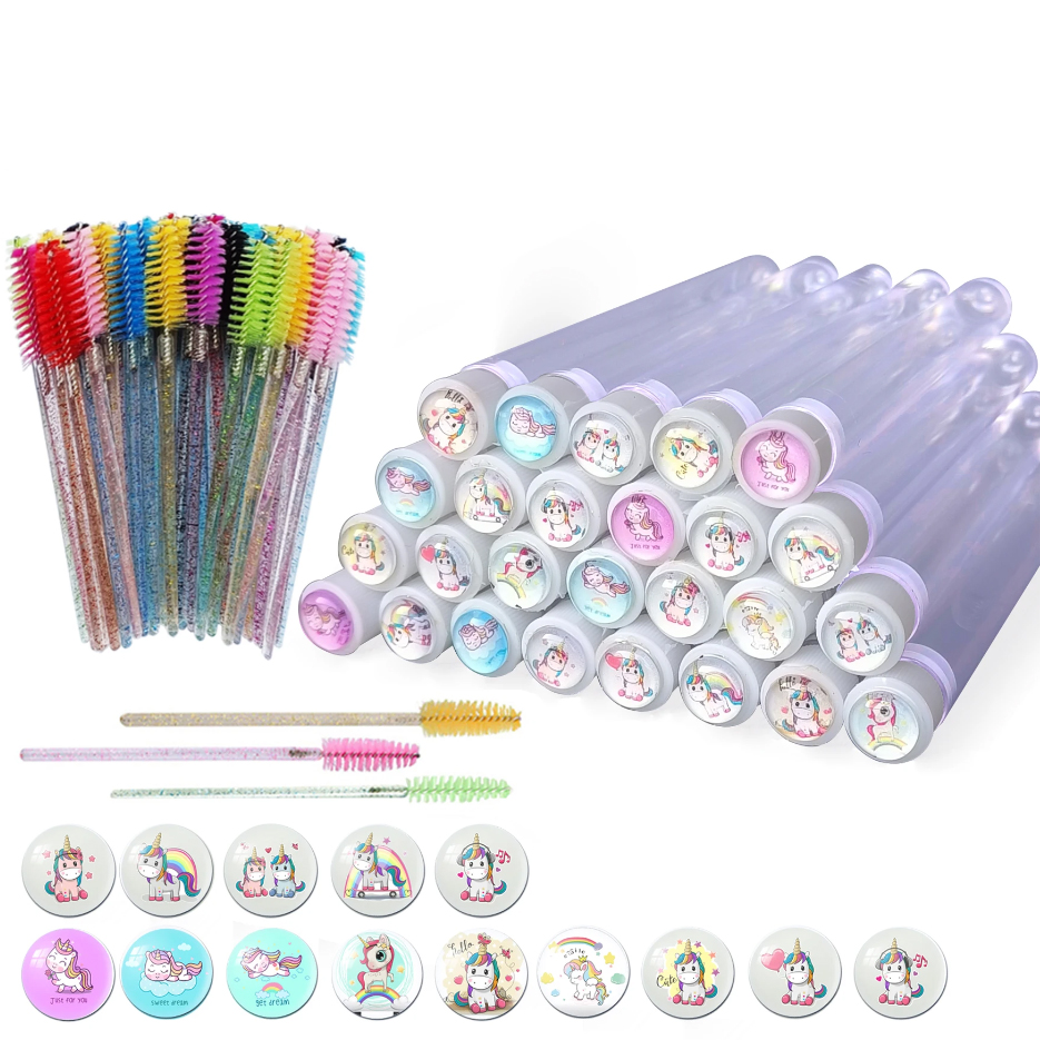 50pcs Reusable Unicorn Eyebrow - Eyelash Extension For Beginners のレビューと価格