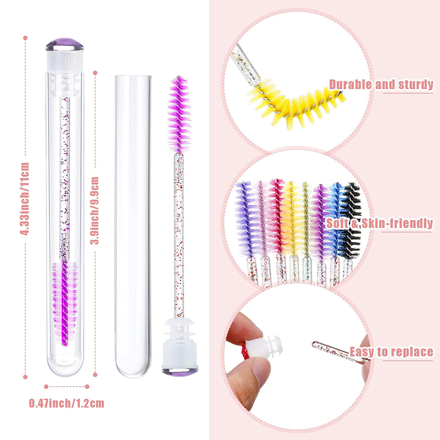 50pcs Reusable Unicorn Eyebrow - Eyelash Extension For Beginners のレビューと価格