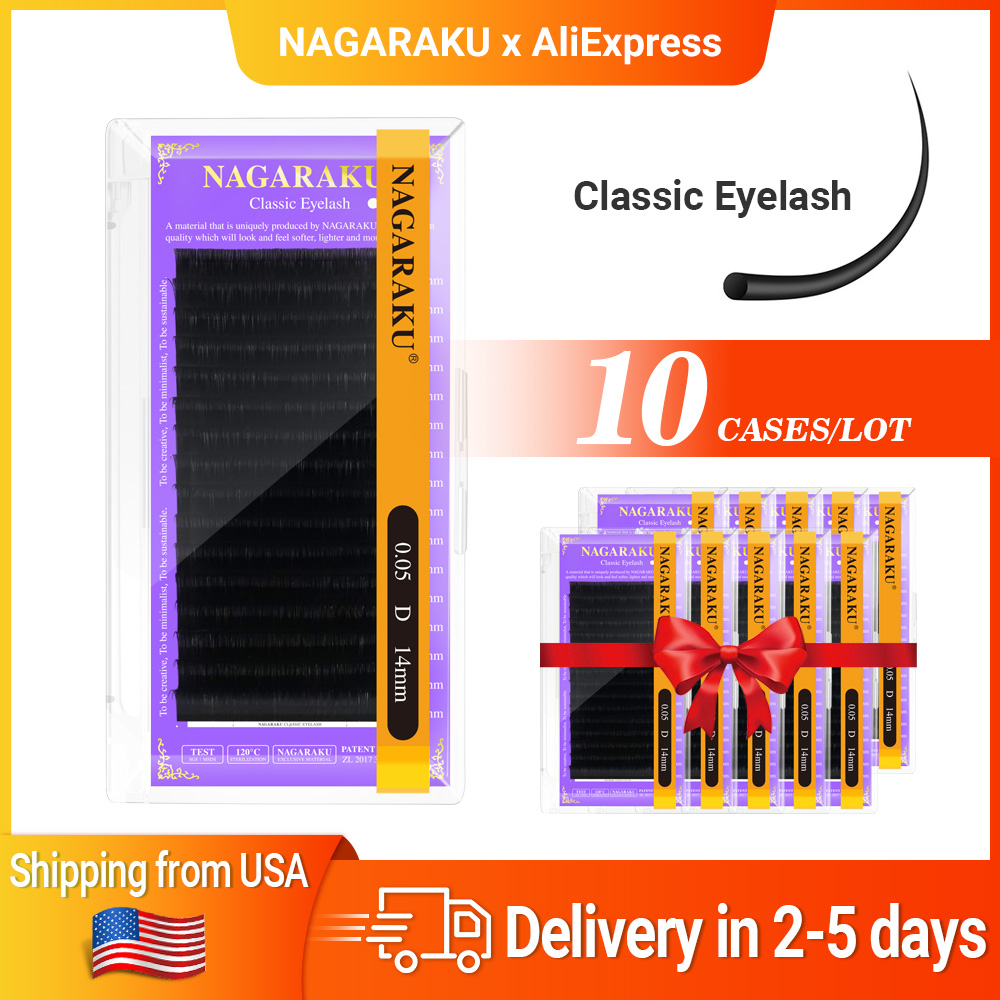 NAGARAKU Ship From USA 10 Case - Eyelash Extension Usa のレビューと価格