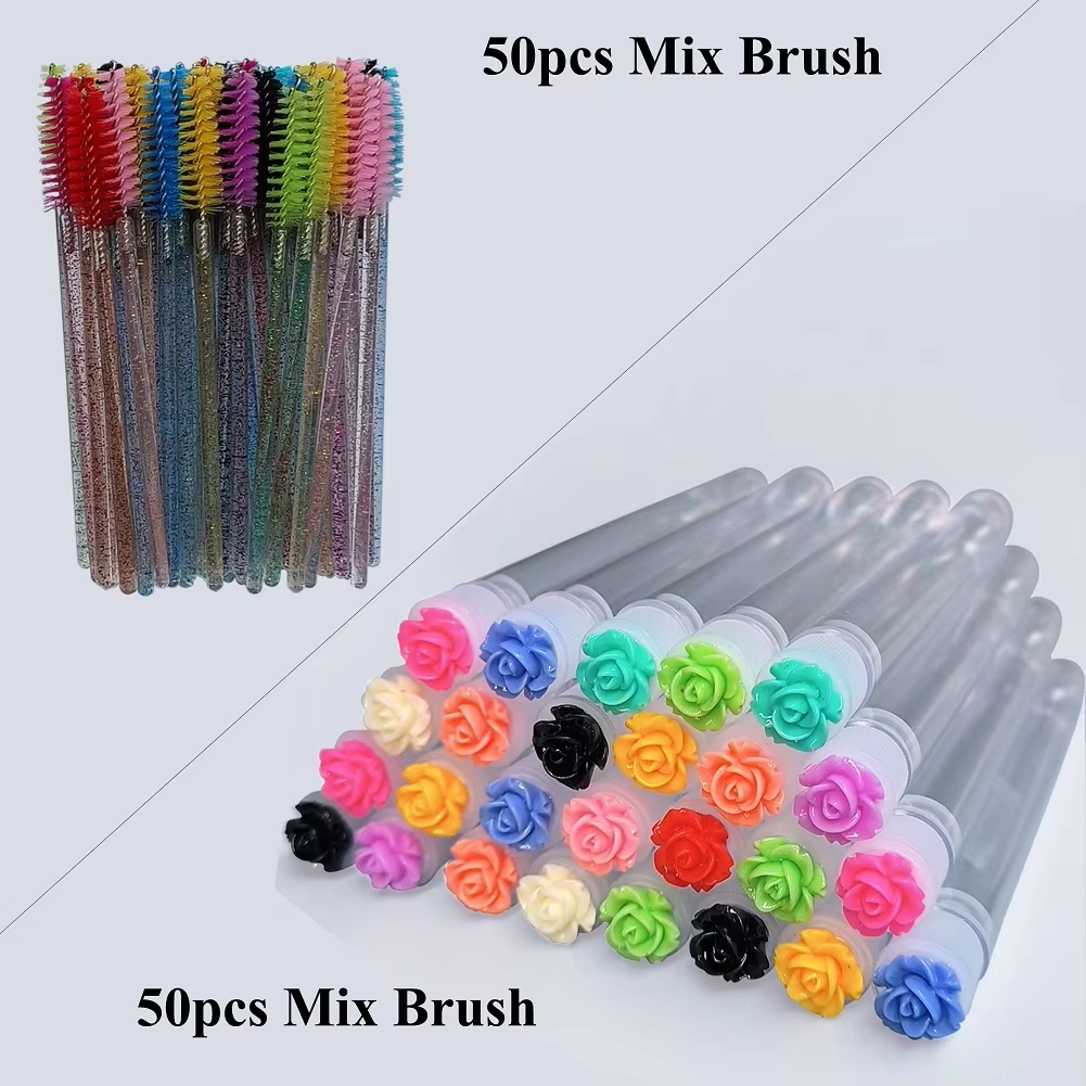 50pcs Reusable Rose Eyelash Br - Eyelash Extension For Beginners のレビューと価格