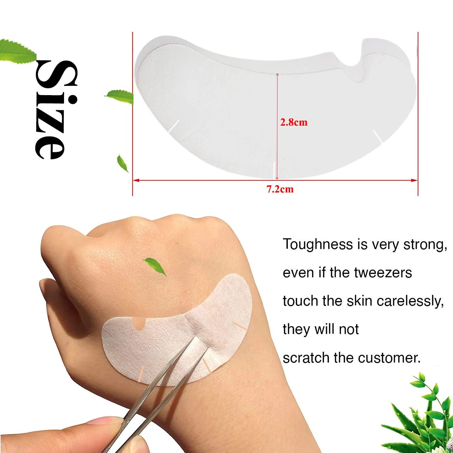 50/100PCS U Shape Eyelash Pads - Eyelash Extension Eye Mask のレビューと価格