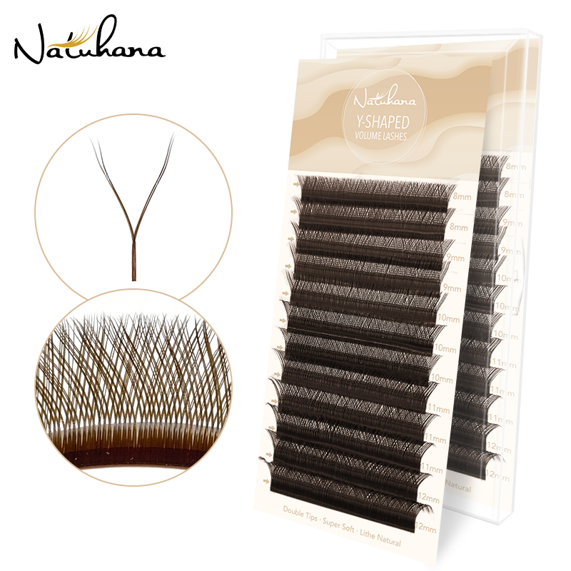NATUHANA YY Shape Black Brown  - Eyelash Extension Volume Styles のレビューと価格