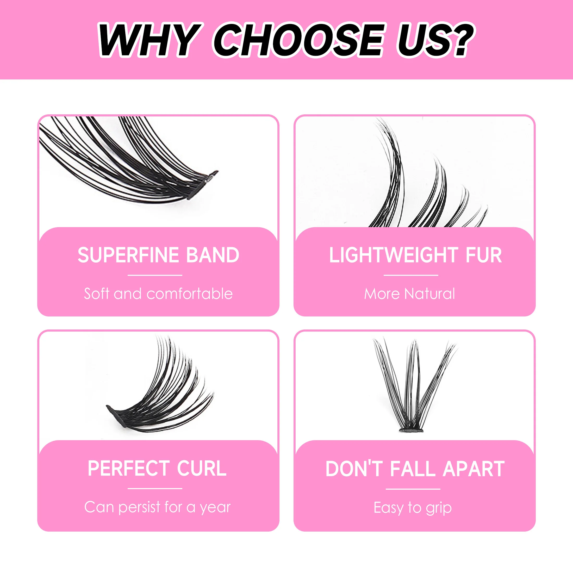 DIY Cluster Extension Lashes K - Eyelash Extension Equipment のレビューと価格