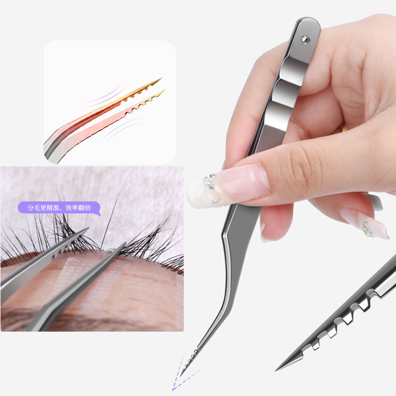 Gear Tip Eyelash Tweezers Stai - Eyelash Extension Equipment のレビューと価格