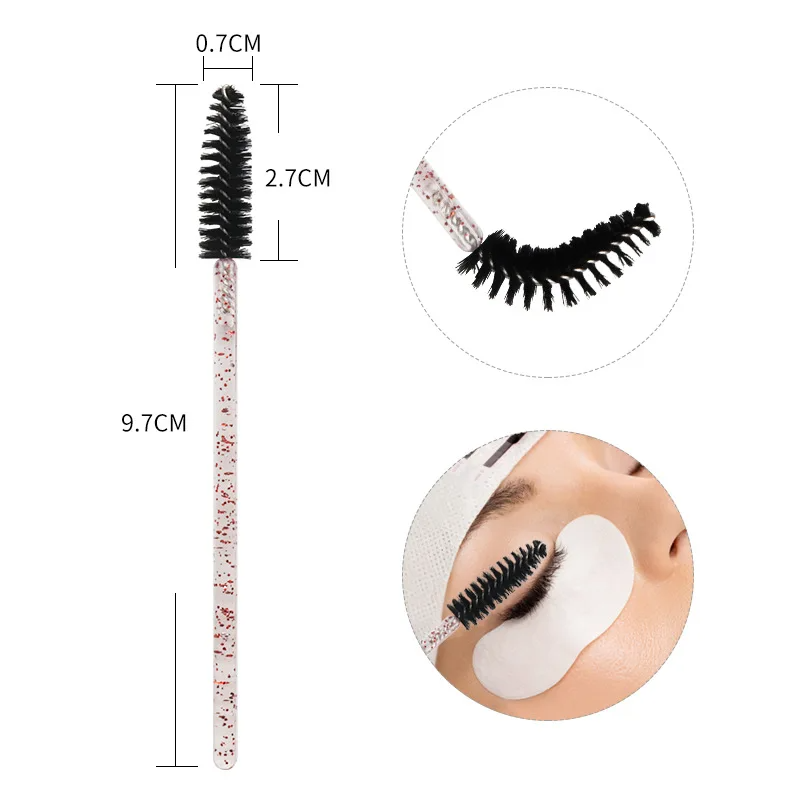 50pcs Eyelash Brushes Mascara  - Eyelash Extension For Beginners のレビューと価格