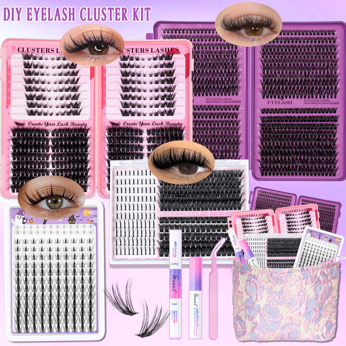 DIY Cluster Lashes Kit Individ - Eyelash Extension Equipment のレビューと価格
