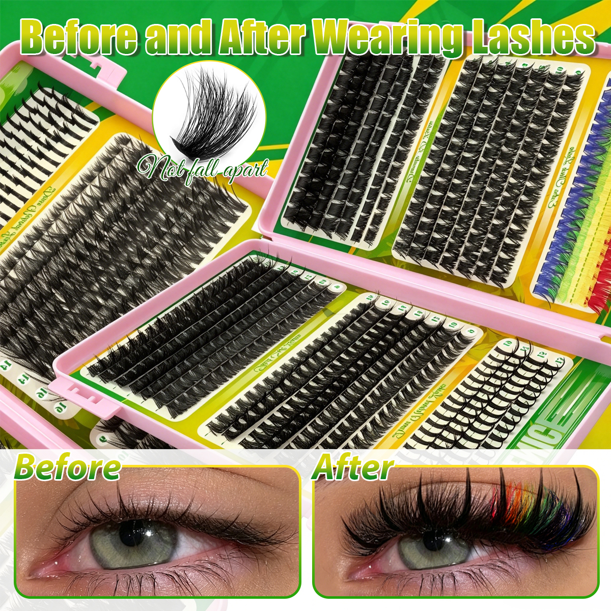 Fever! Lash Clusters Eyelash E - Eyelash Extension Volume Styles のレビューと価格