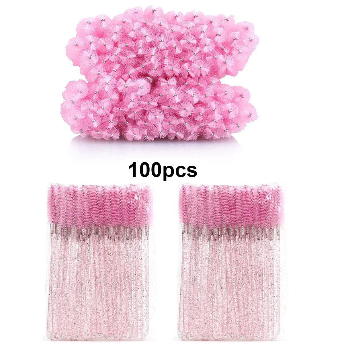 100pcs Disposable Eyelash Brus - Eyelash Extension For Beginners のレビューと価格