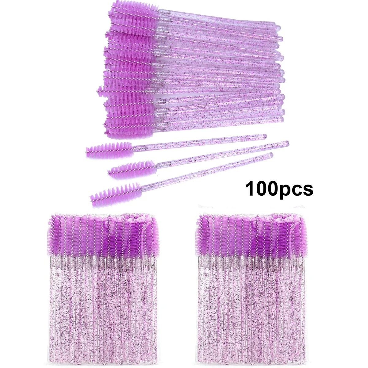100pcs Disposable Eyelash Brus - Eyelash Extension For Beginners のレビューと価格