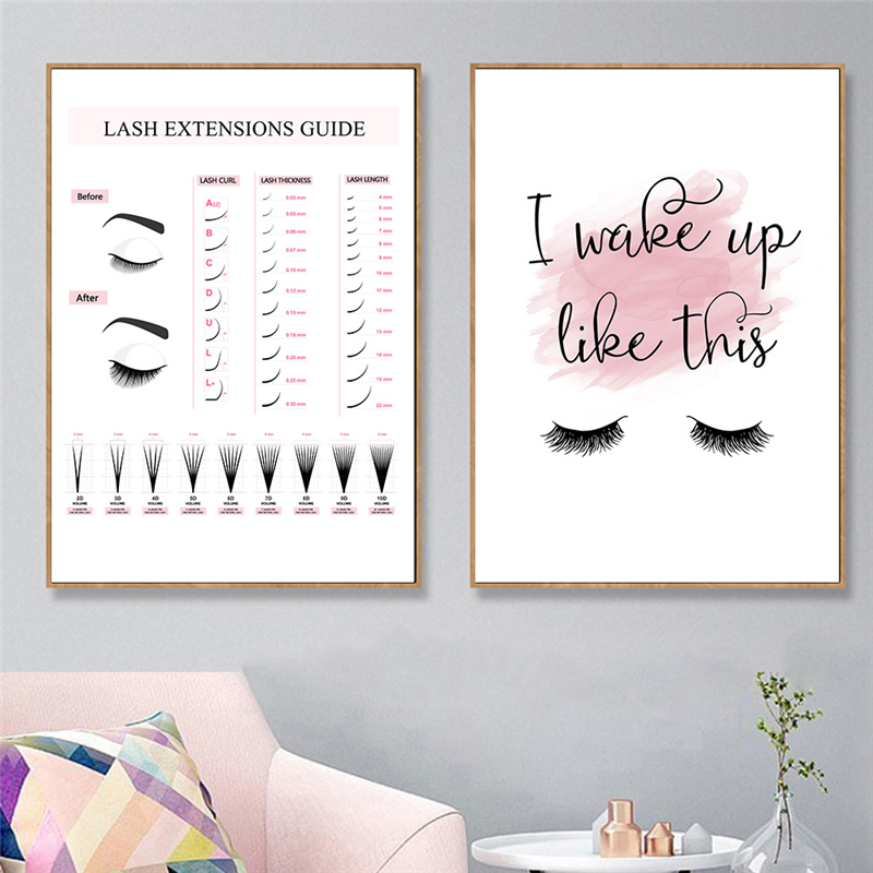 Lash Extensions Guide Poster M - Eyelash Extension Quotes のレビューと価格