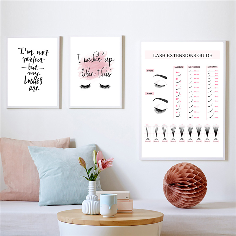 Lash Extensions Guide Poster M - Eyelash Extension Quotes のレビューと価格