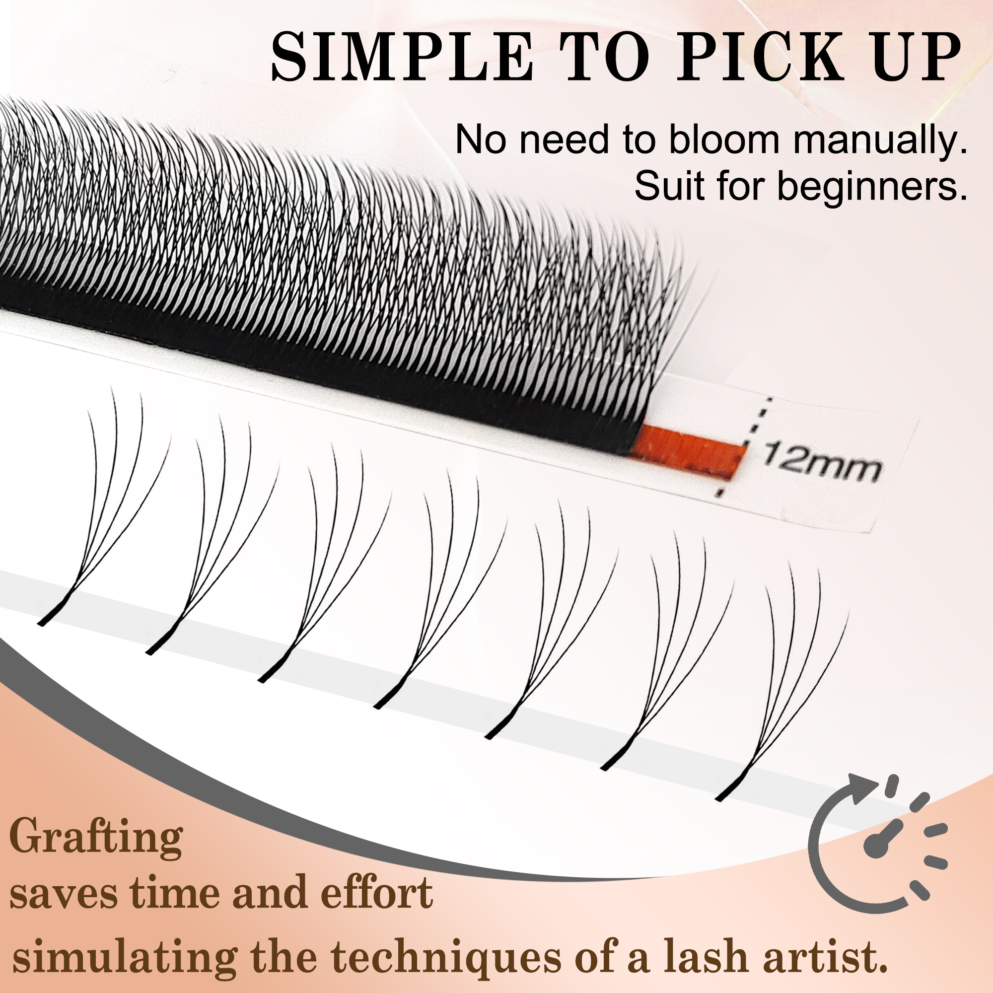 CoMango Narrow 4D Hand Woven W - Eyelash Extension Volume Styles のレビューと価格