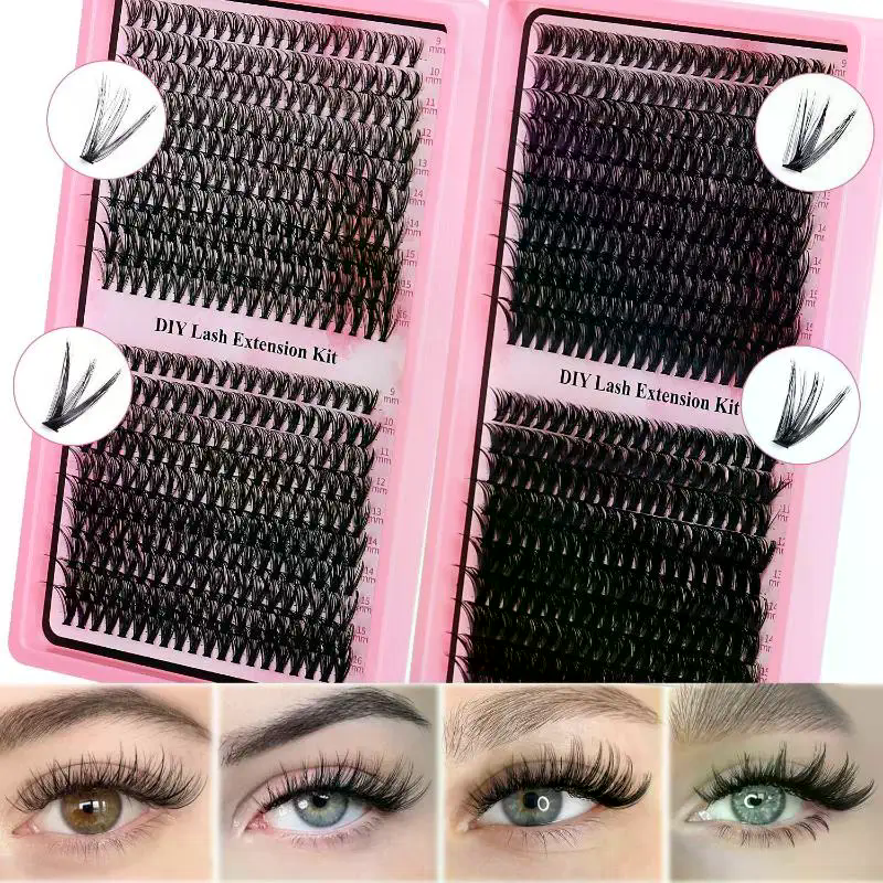 176/300/320/400Pcs Fluffy Eyel - Eyelash Extension For Beginners のレビューと価格