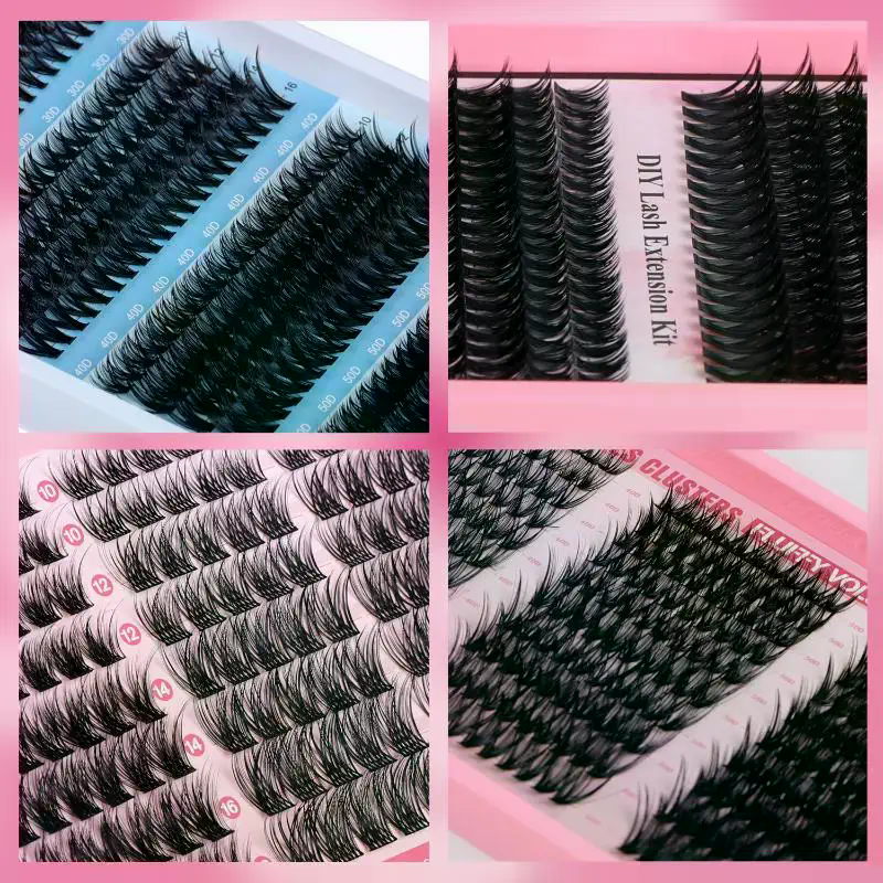 176/300/320/400Pcs Fluffy Eyel - Eyelash Extension For Beginners のレビューと価格