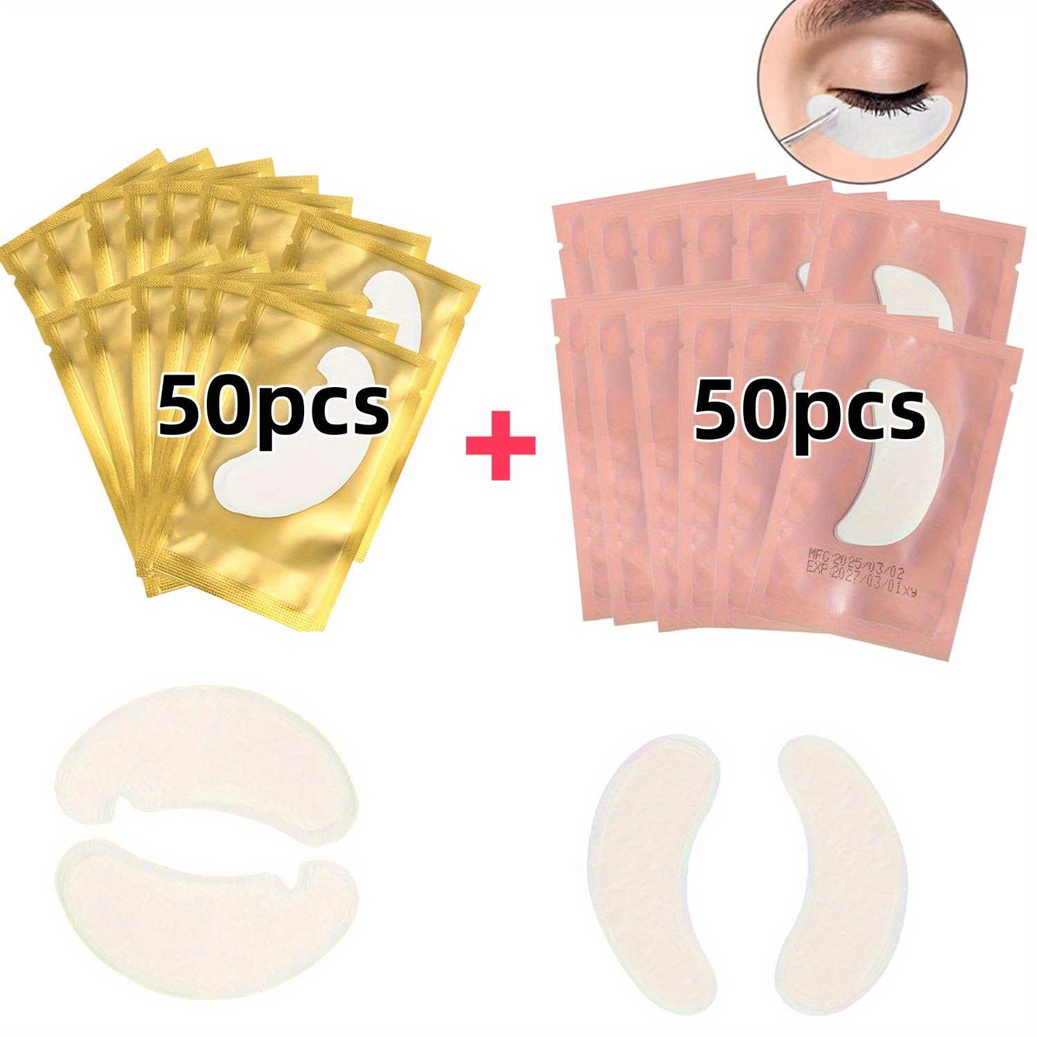 100Pcs Reusable Hydrogel Eye P - Eyelash Extension Eye Mask のレビューと価格