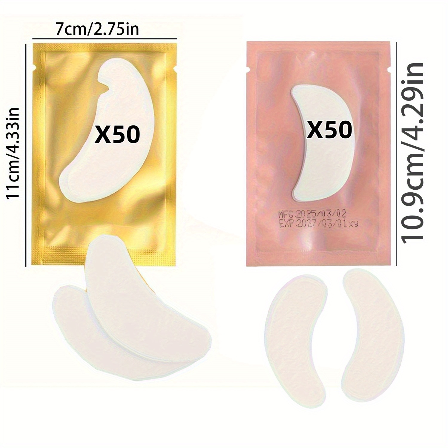 100Pcs Reusable Hydrogel Eye P - Eyelash Extension Eye Mask のレビューと価格