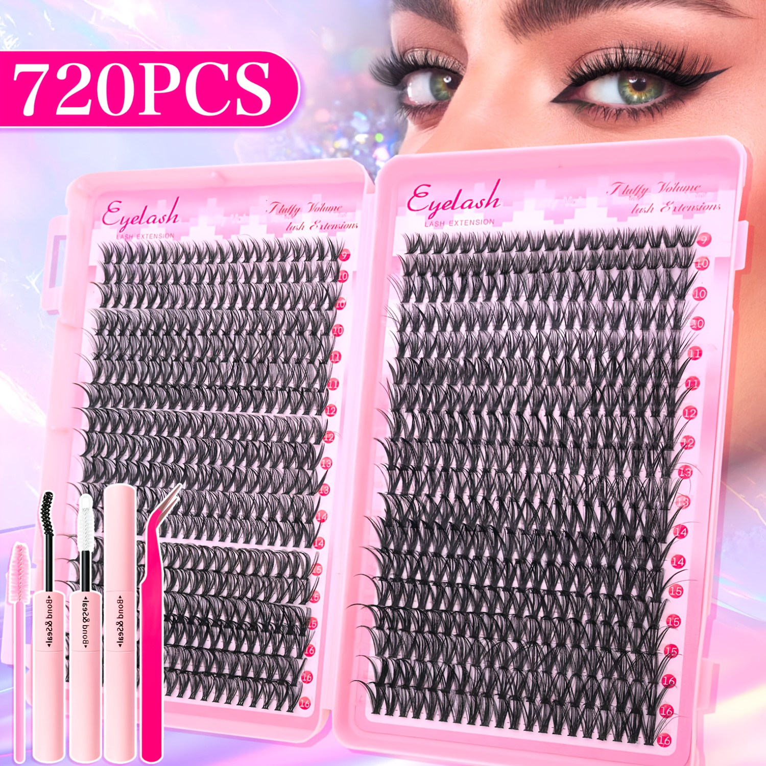 720/200pcs eyelash Extension K - Eyelash Extension Equipment のレビューと価格