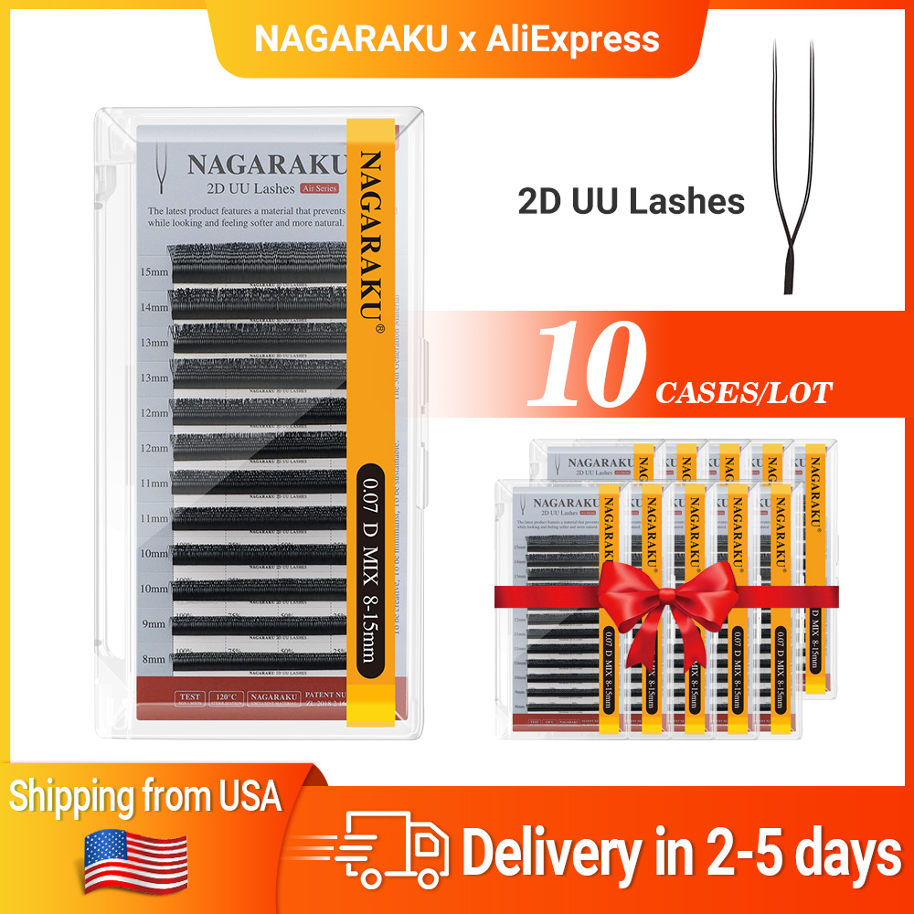 NAGARAKU Ship from USA 10 case - Eyelash Extension Usa のレビューと価格