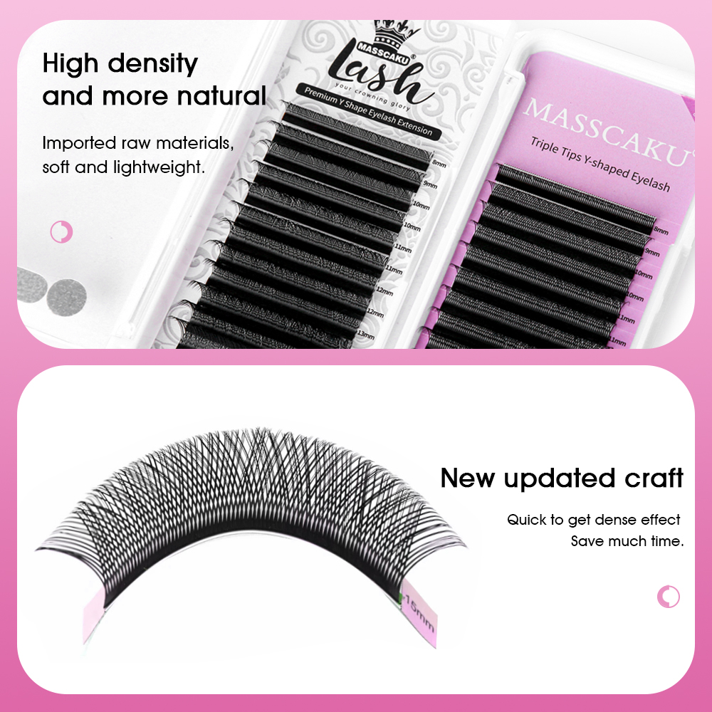 Hot Selling Masscaku YY Shape  - Eyelash Extension Volume Styles のレビューと価格