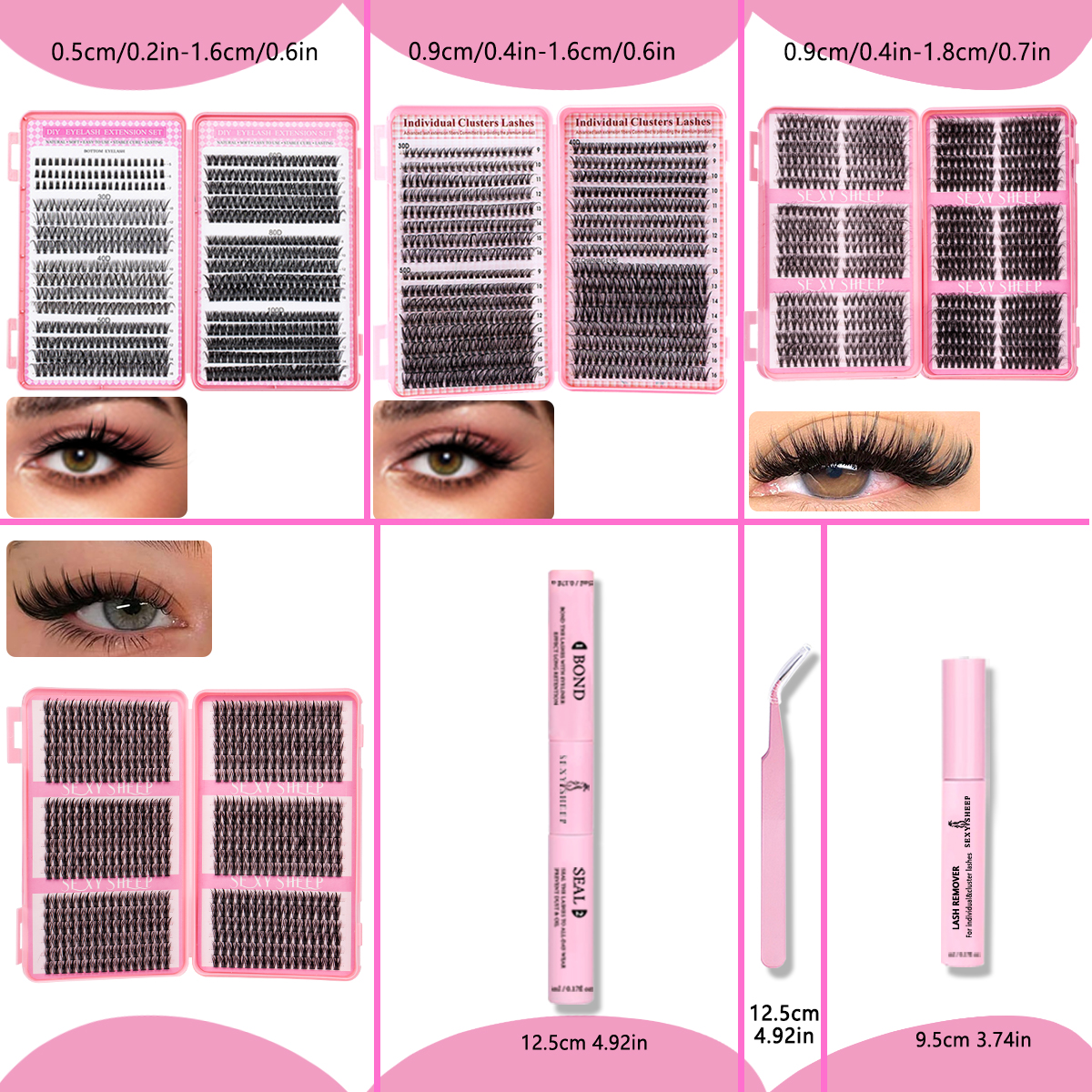 Volume Eyelashes Clusters Kit  - Eyelash Extension Volume Styles のレビューと価格