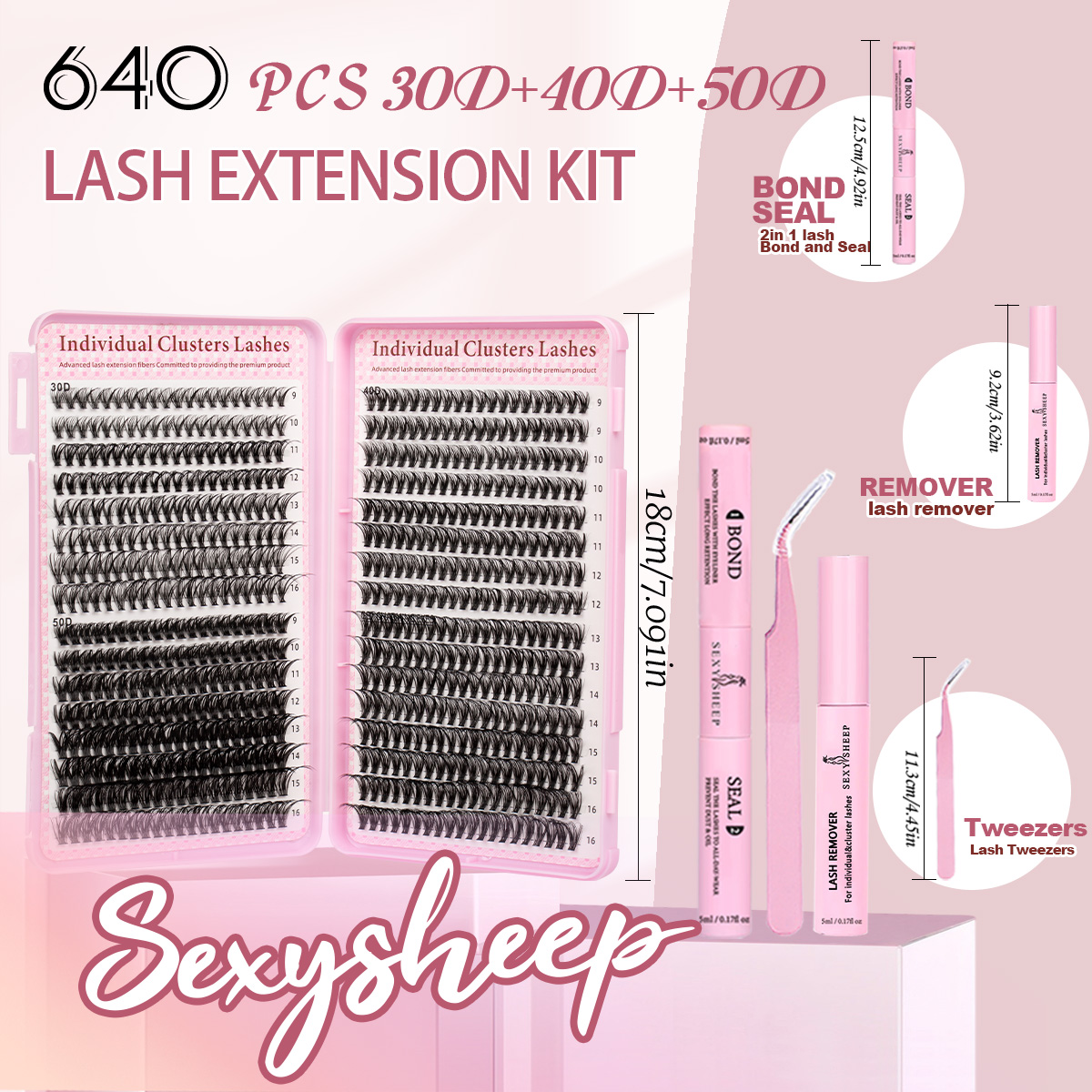 Volume Eyelashes Clusters Kit  - Eyelash Extension Volume Styles のレビューと価格