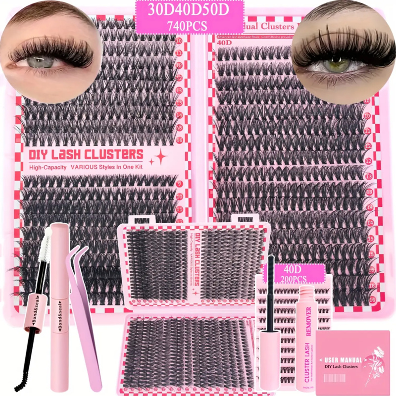 740/200pcsCluster Eyelash Exte - Eyelash Extension Equipment のレビューと価格