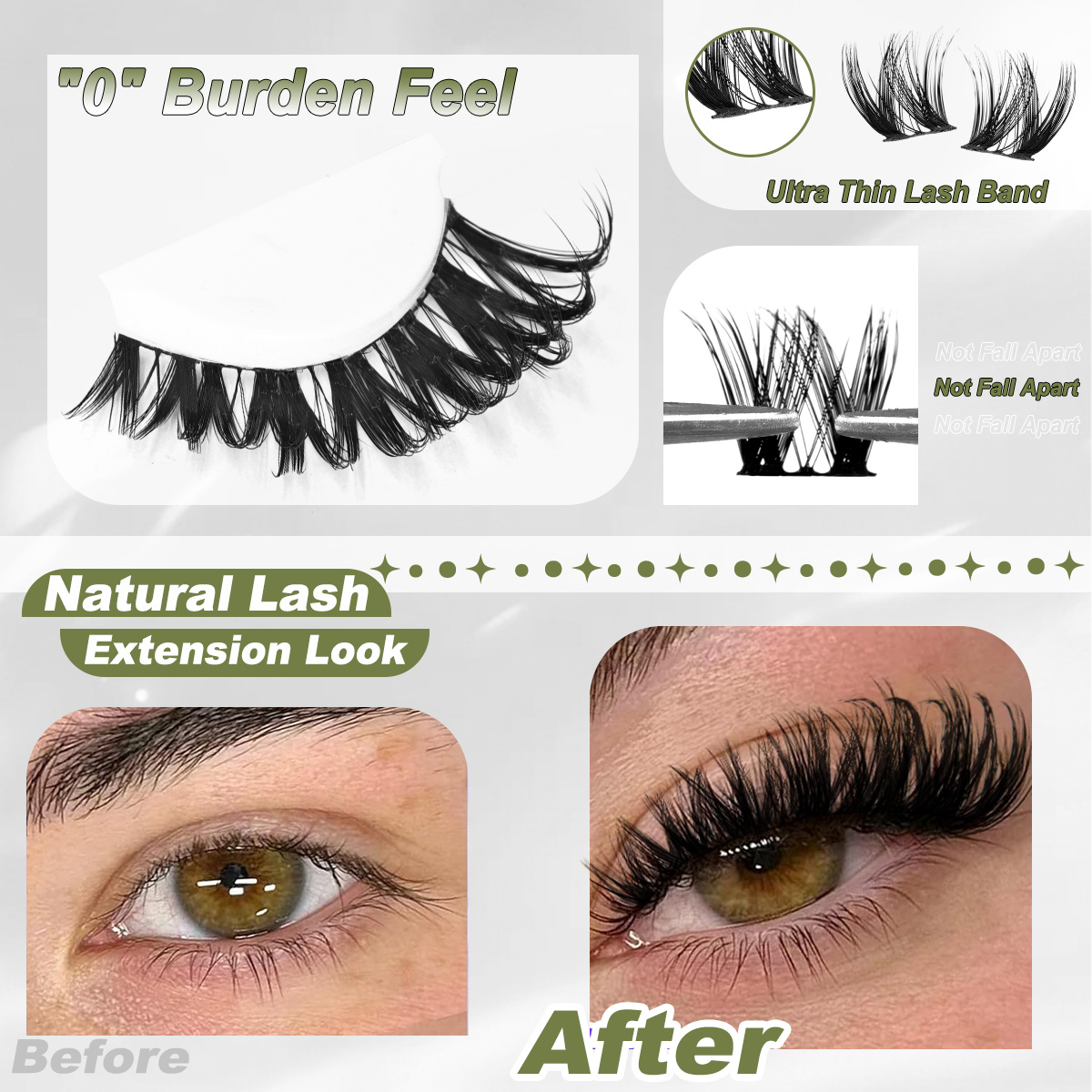 Lash Clusters Kit Thick Curl E - Eyelash Extension Equipment のレビューと価格