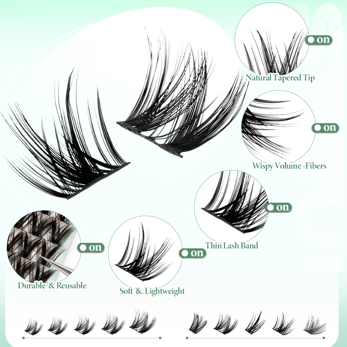 Lash Clusters Kit Thick Curl E - Eyelash Extension Equipment のレビューと価格