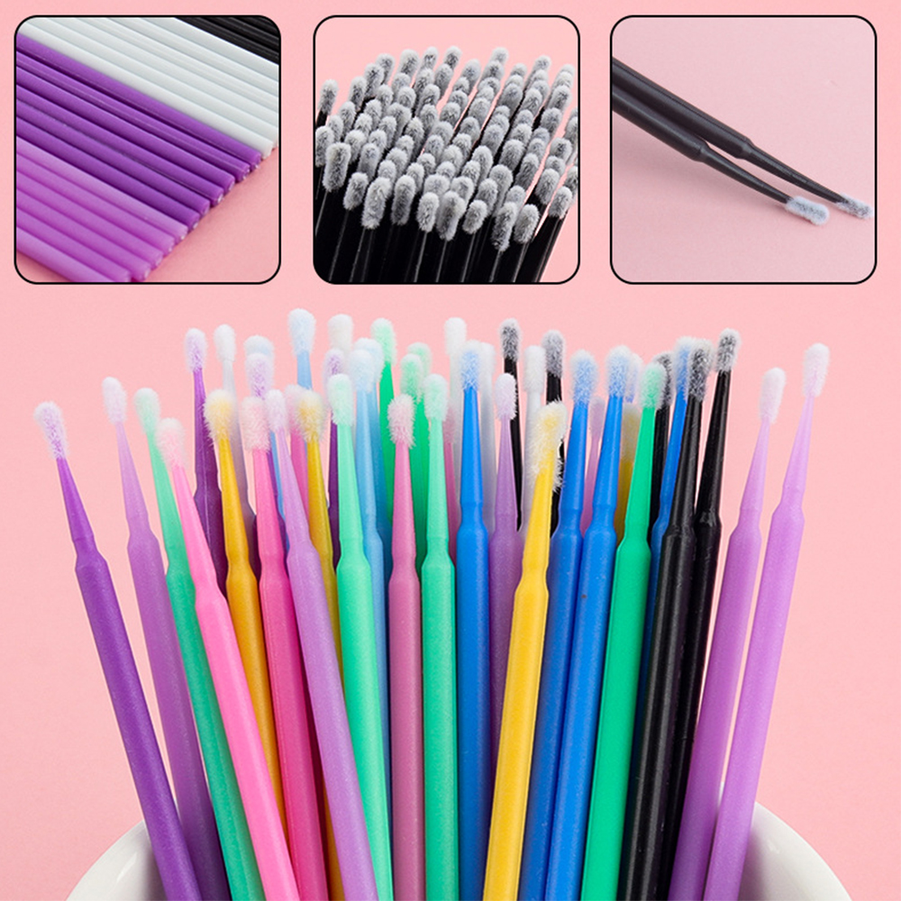 500/1000PCS Micro Brushes Eyel - Eyelash Extension For Beginners のレビューと価格