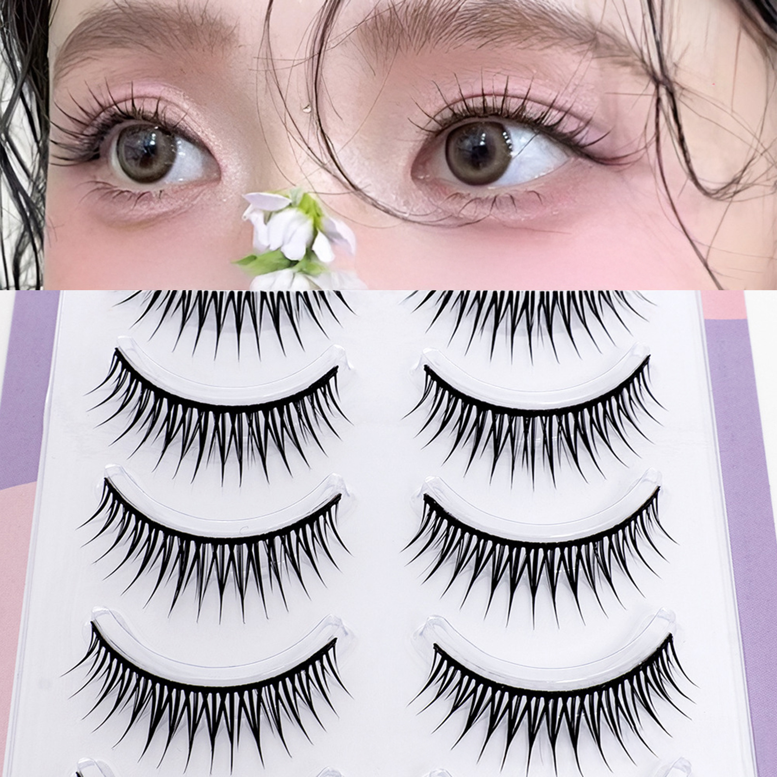 5 Pairs Korean Style False Eye - Eyelash Extension Volume Styles のレビューと価格