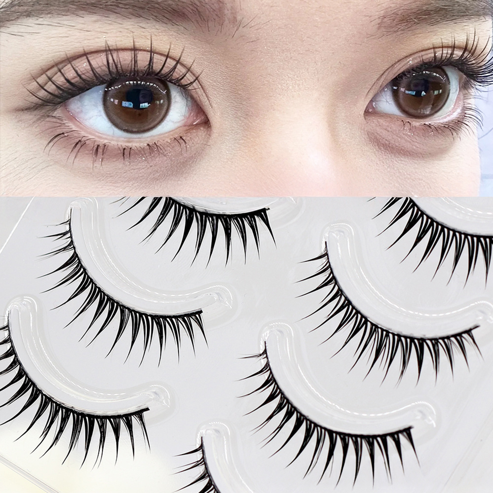 5 Pairs Korean Style False Eye - Eyelash Extension Volume Styles のレビューと価格