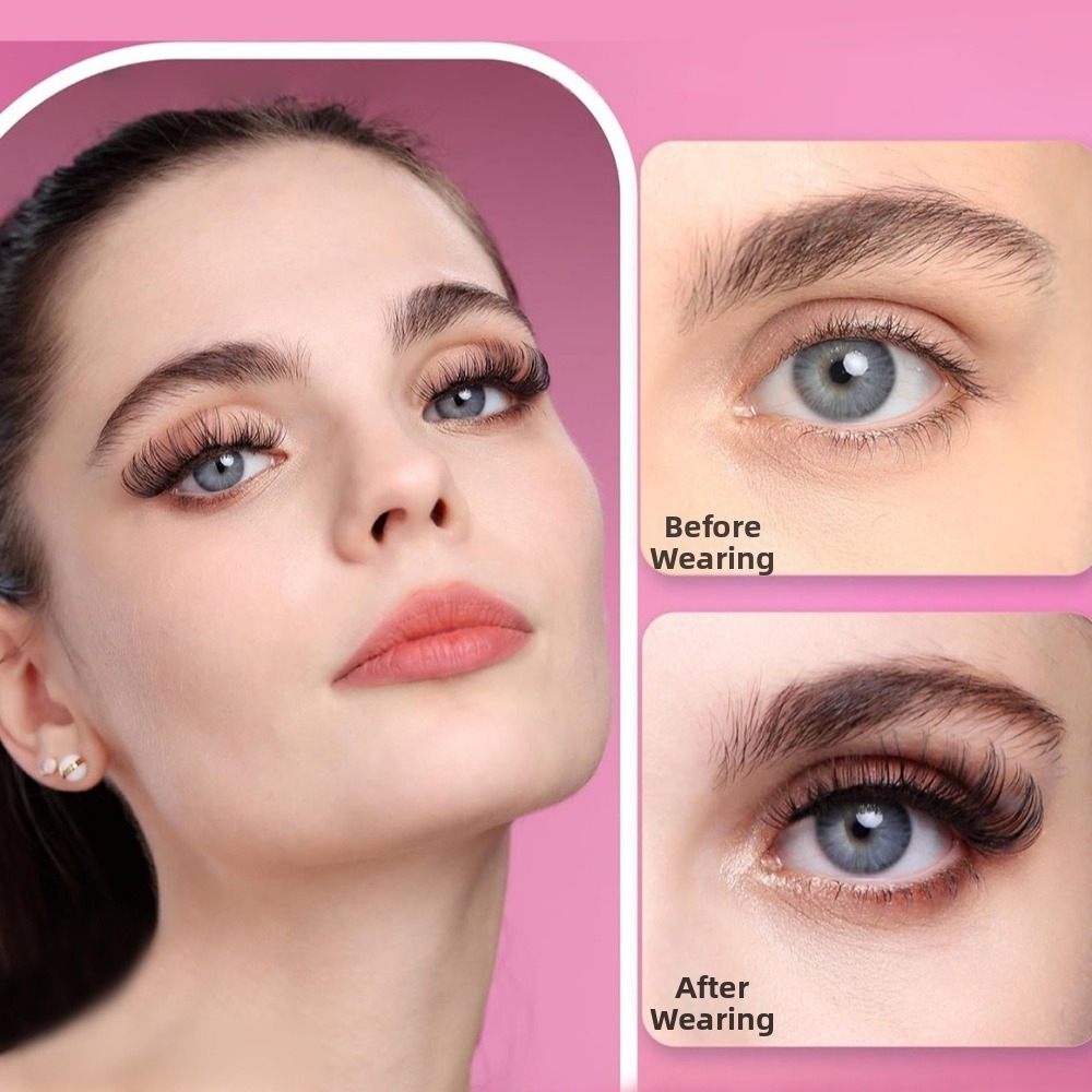 Natural Look False Eyelashes W - Eyelash Extension Volume Styles のレビューと価格