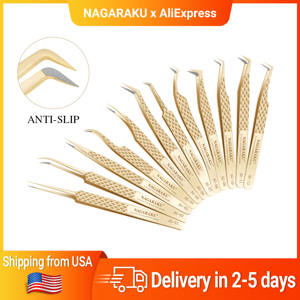 NAGARAKU AG Tweezers For Eyela - Eyelash Extension Usa のレビューと価格