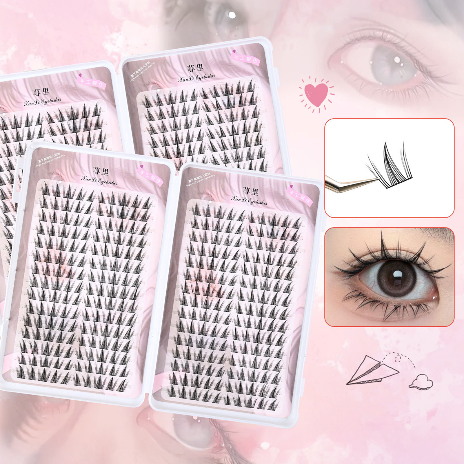 Large Capacity Manga Eyelash B - Eyelash Extension Volume Styles のレビューと価格