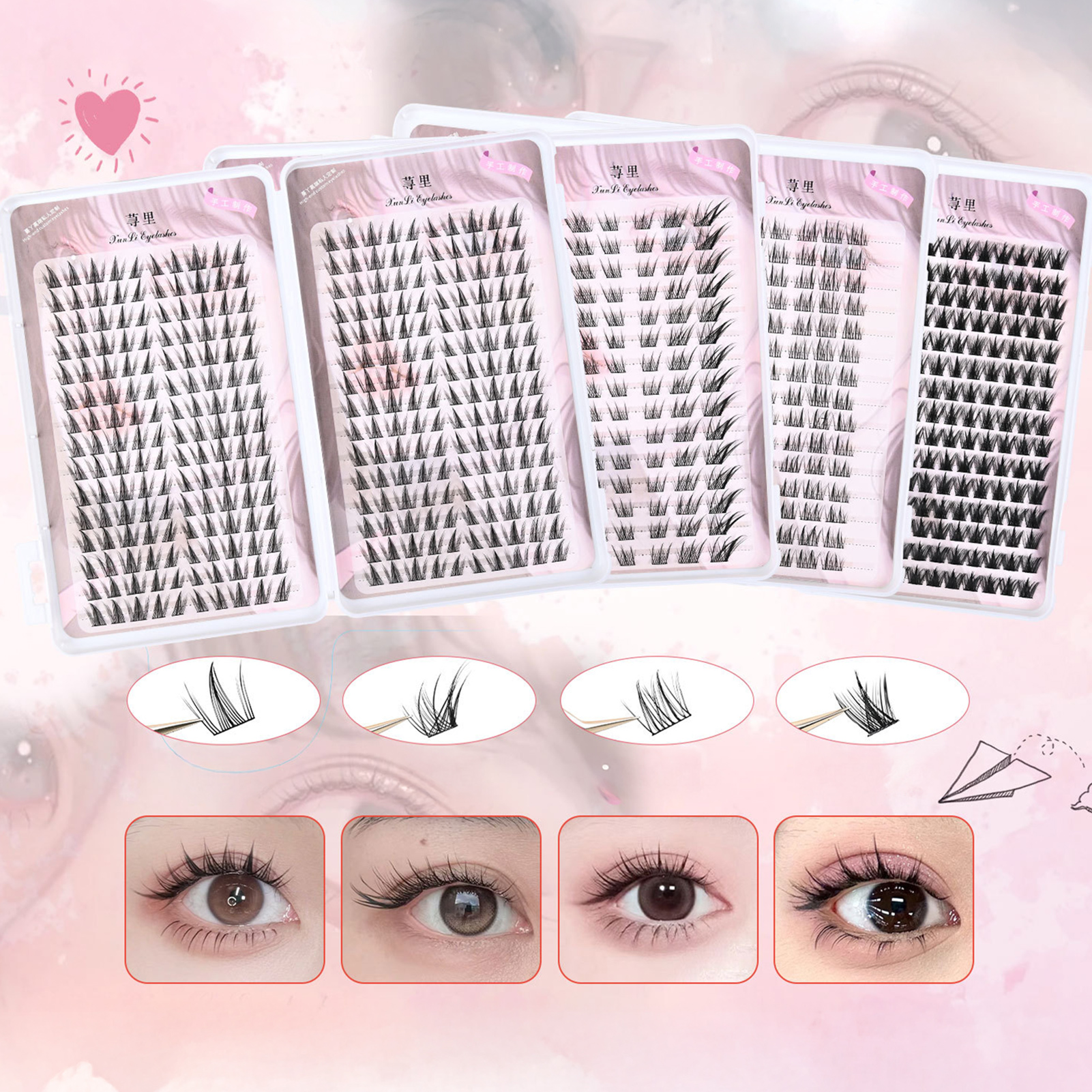 Large Capacity Manga Eyelash B - Eyelash Extension Volume Styles のレビューと価格