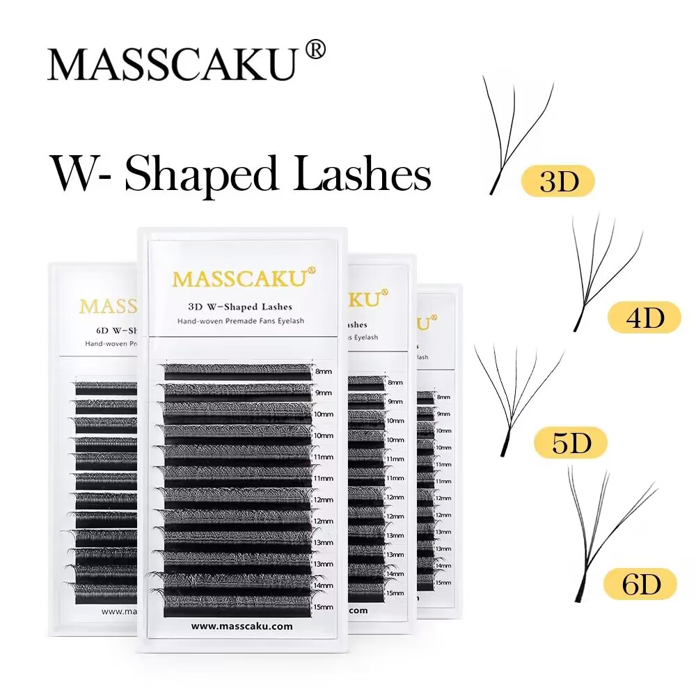 MASSCAKU W Shape Bloom  Eyelas - Eyelash Extension Volume Styles のレビューと価格
