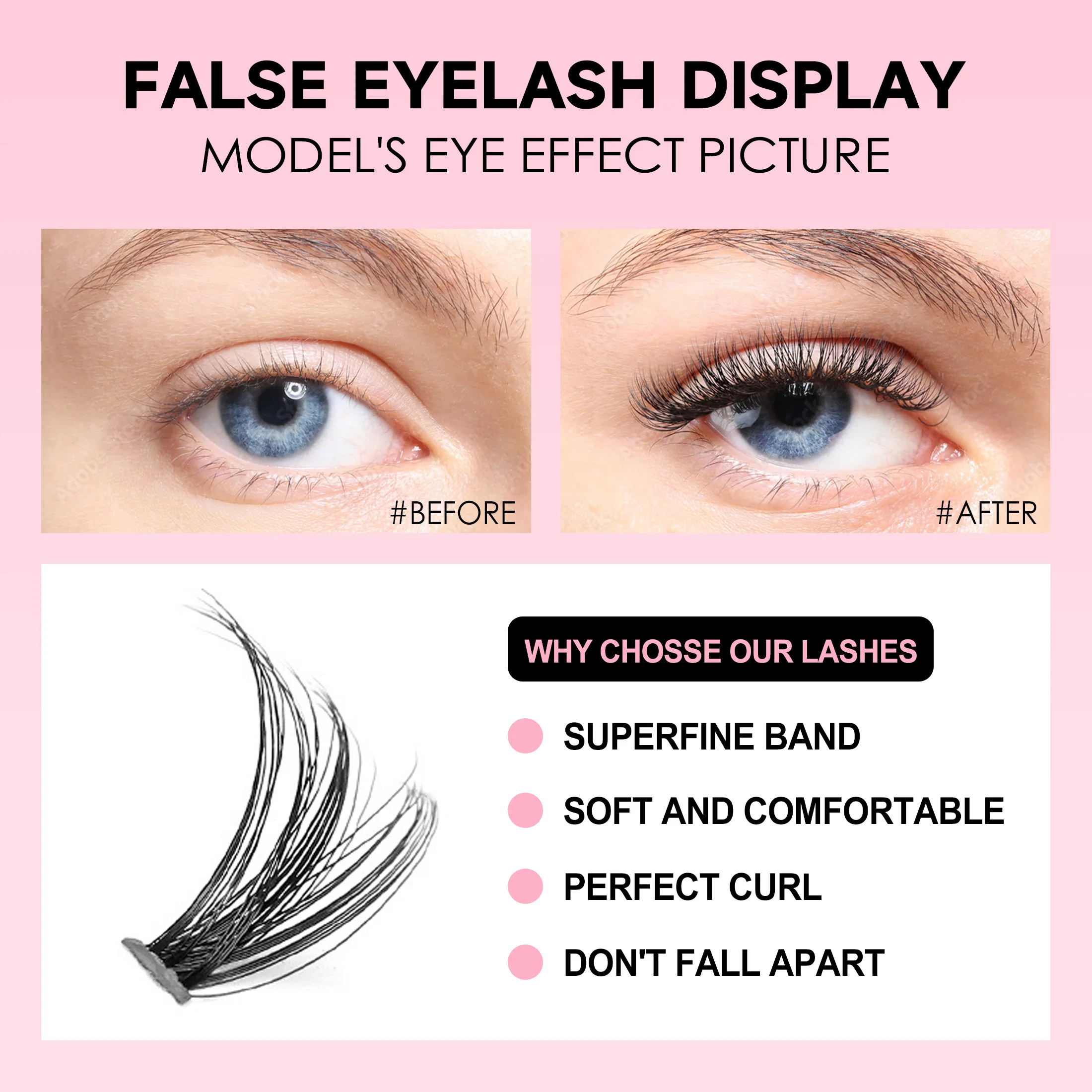 DIY Lashes Extension Kit Eyela - Eyelash Extension Equipment のレビューと価格