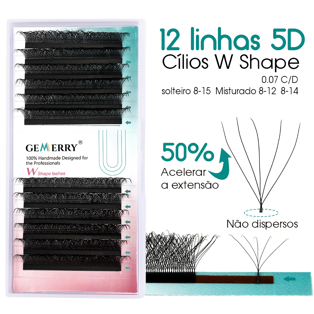 GEMERRY 5D W Shape Eyelash Ext - Eyelash Extension Volume Styles のレビューと価格