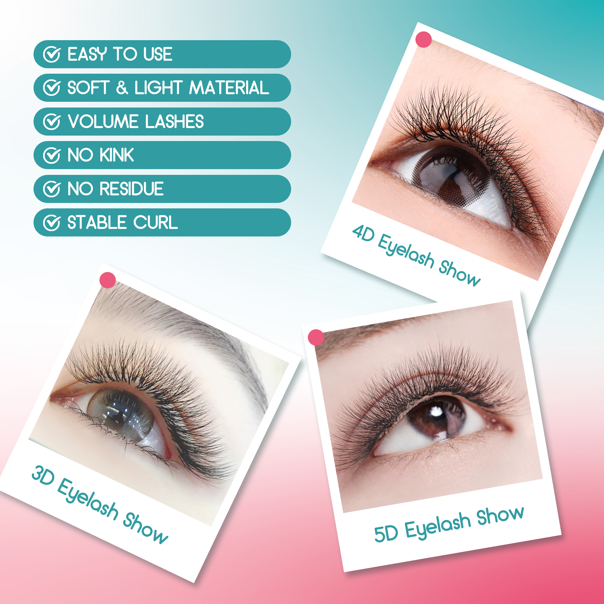 GEMERRY 5D W Shape Eyelash Ext - Eyelash Extension Volume Styles のレビューと価格